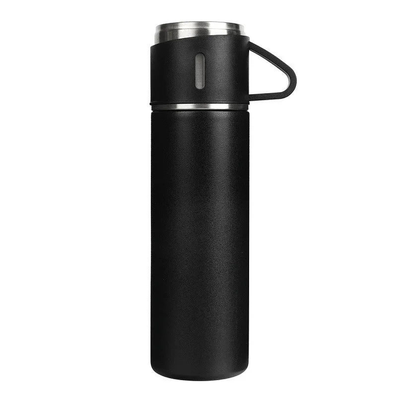 304 Stainless Steel Thermos Cup Gift Box Set 3 Lids Insulated Thermal Water Bottle Vacuum Flask Thermos for Business Giveaway