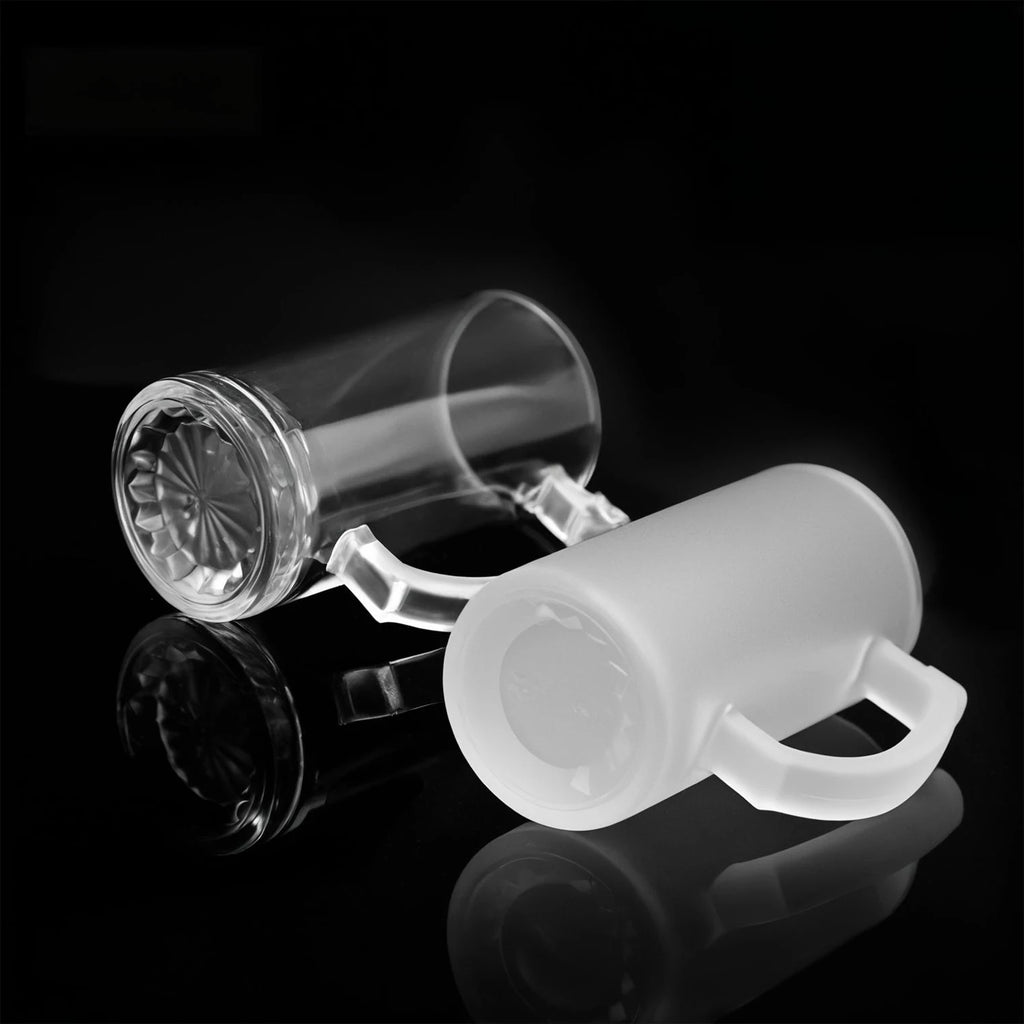 Spain In Stock 16oz Glass Beer Mugs Ready For Custom Heat Transfer Printed Logo And Pattern Design With High Quality Material