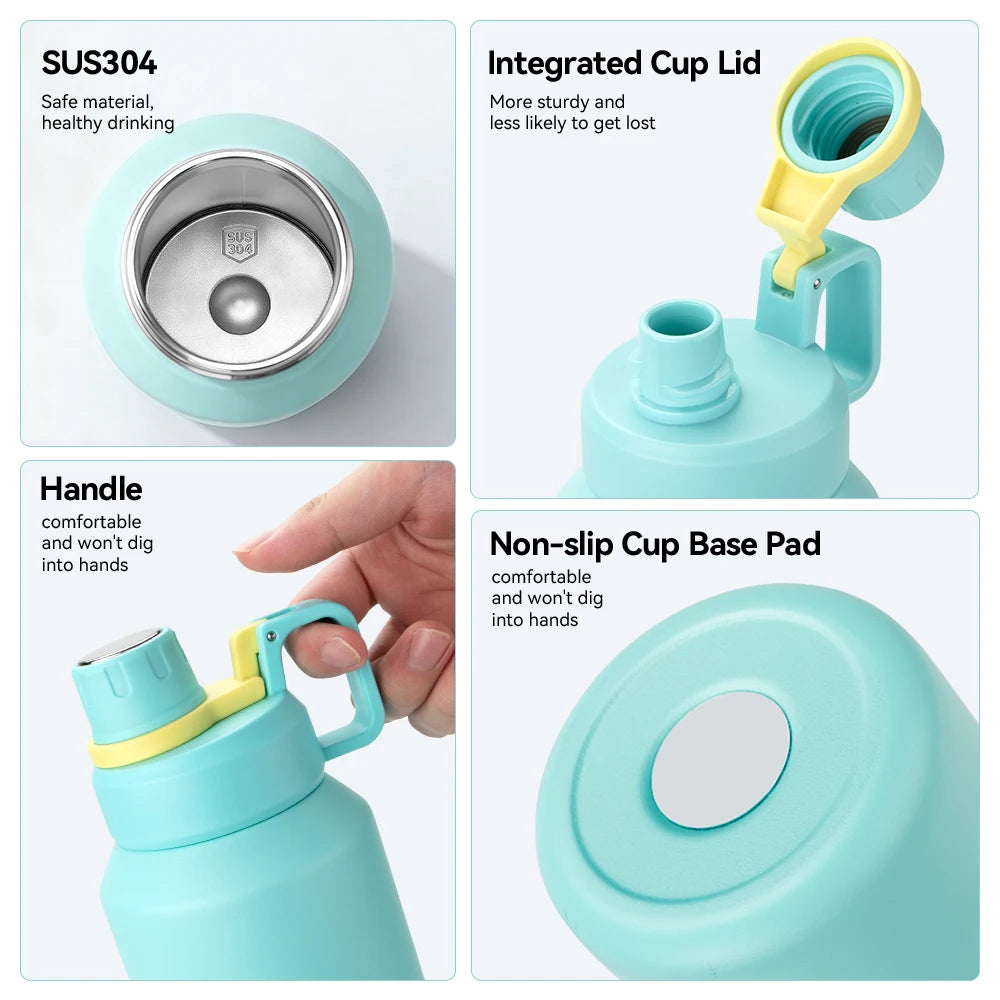 YATAI Custom 650ml Stainless Steel Sports Water Bottle  Double Wall Insulated Flask Travel Tumbler Coffee Mug Tea Cup Outdoor