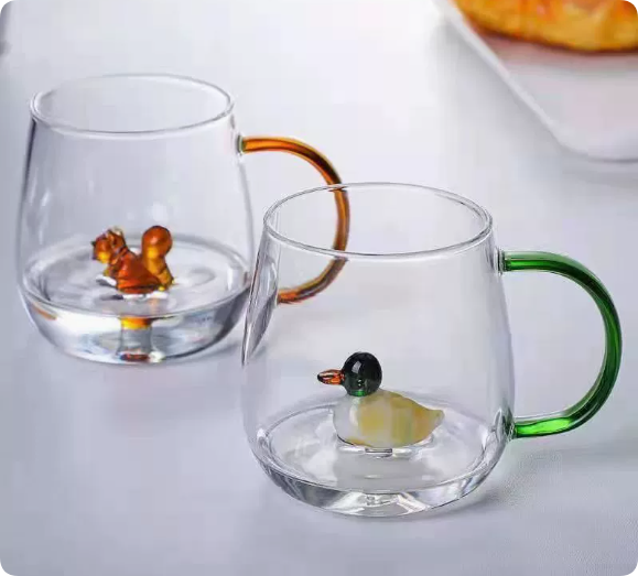 High-Borosilicate Heat-Resistant Glass Wine Cup | Classic Coral Reef Pattern Transparent Glassware | Eco-Friendly Packaging — Creative Home Red Wine Glass